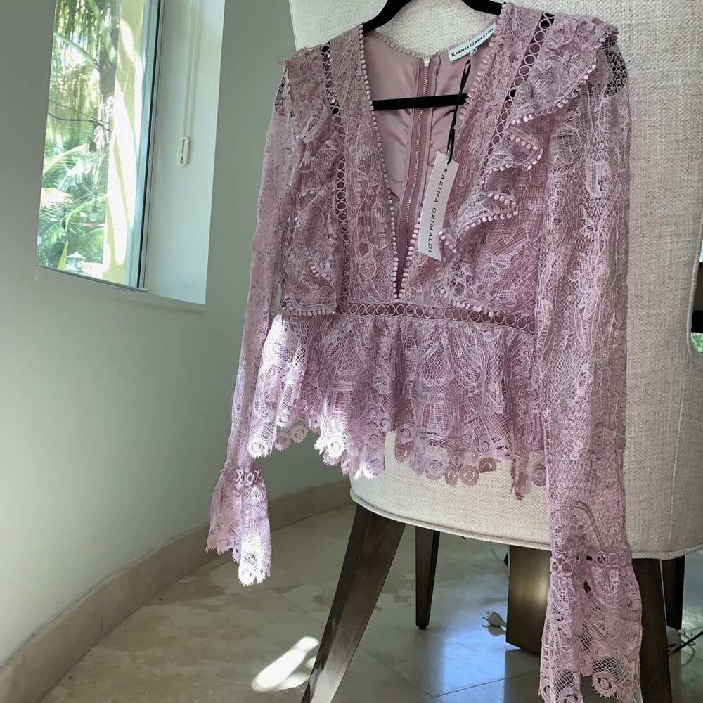 Lavender Lace Blouse